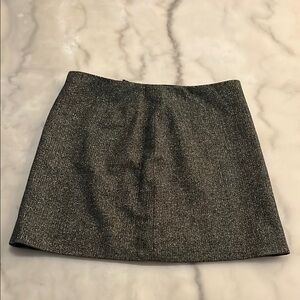 J. Crew Gray A-Line Mini Skirt for Cocktail Events